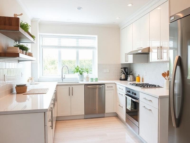 Restored kitchen after water damage