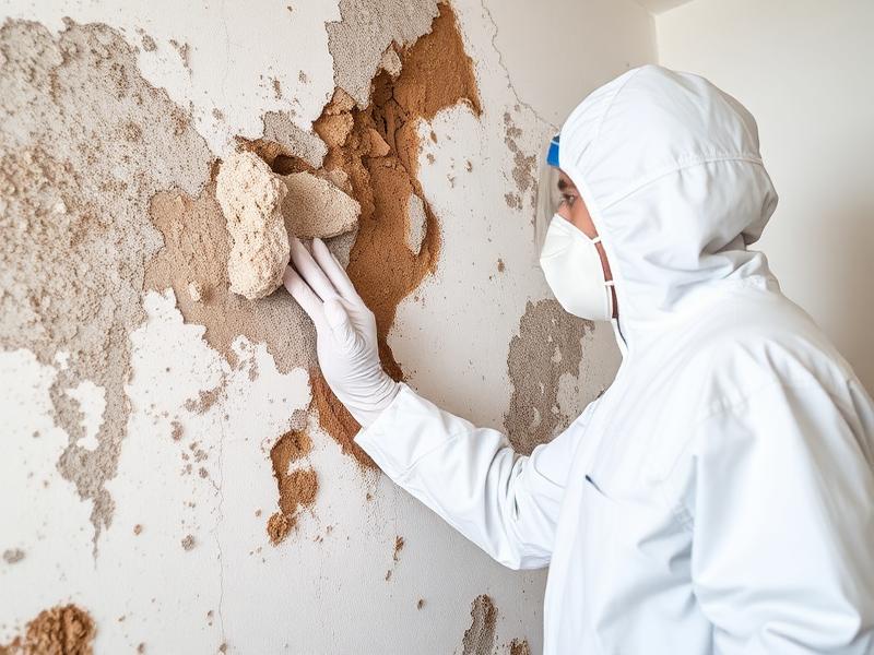 Mold remediation in progress